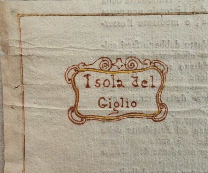 Italien - Toscana; Anonimo - Isola del Giglio - 1781-1800