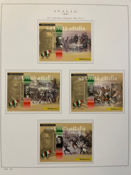 Italien 2011 - Italienske Republiks frimærker, årgang 2011, komplet, nyt, med intakt gummi.