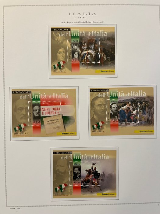 Italien 2011 - Italienske Republiks frimærker, årgang 2011, komplet, nyt, med intakt gummi.