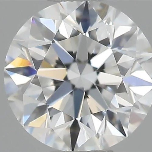 1 pcs Diamant  (Natur)  - 0.50 ct - Rund - D (farveløs) - IF - Gemological Institute of America (GIA) - *3EX*