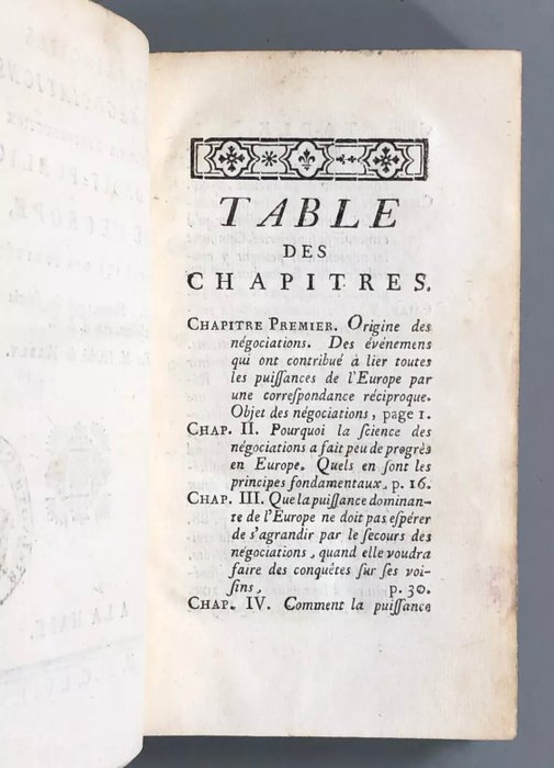 Gabriel Bonnot de Mably - Des principes des négociations pour servir d'introduction au droit public de l'Europe - 1757