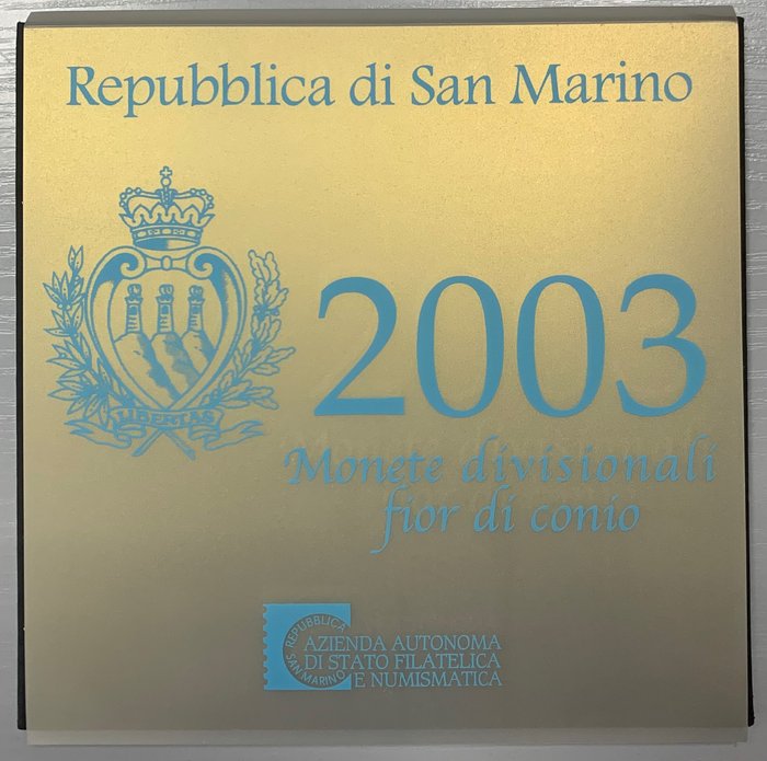 San Marino. Year Set (FDC) 2003 (incl. 5 Euro en argent)  (Ingen mindstepris)