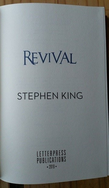 Stephen King - Revival - 2019