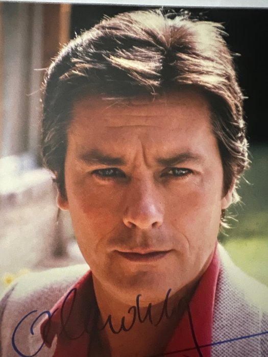 Alain Delon (+) - Autographe, with COA