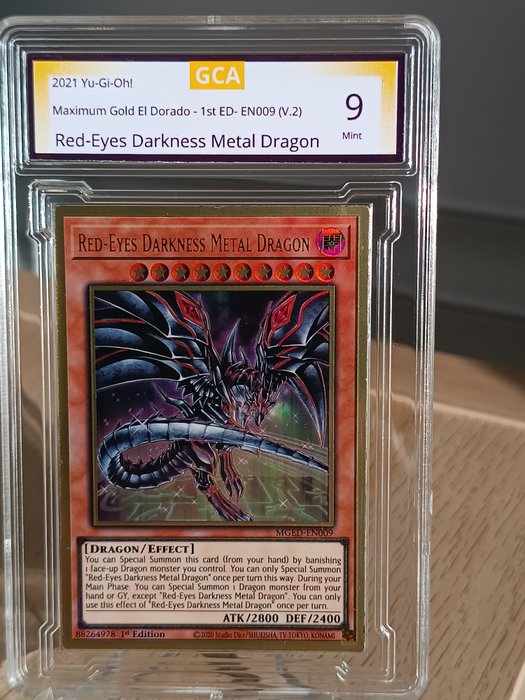 Konami - 2 Card - Red-Eyes Darkness Metal Dragon  Elemental HERO Neos