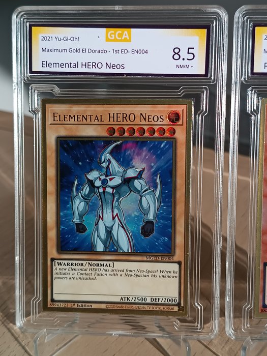 Konami - 2 Card - Red-Eyes Darkness Metal Dragon  Elemental HERO Neos