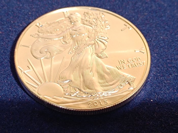 Förenta staterna. 1 Dollar 2015 Liberty, 1 Oz (.999)  (Ingen mindstepris)