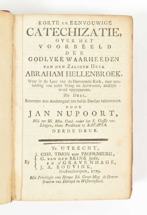 Jan Nupoort - Korte en Eenvouwige Catechizatie - 1779