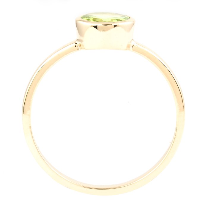 Ingen mindstepris - Ring - 14 karat Gulguld -  0.81ct. tw. Peridot