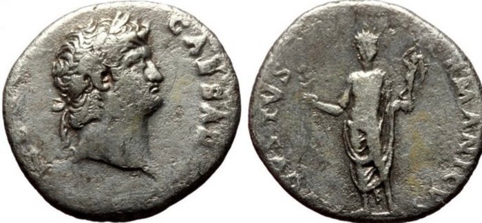 Romarriket Nero (AD 54-68) Denarius Rome 64-65