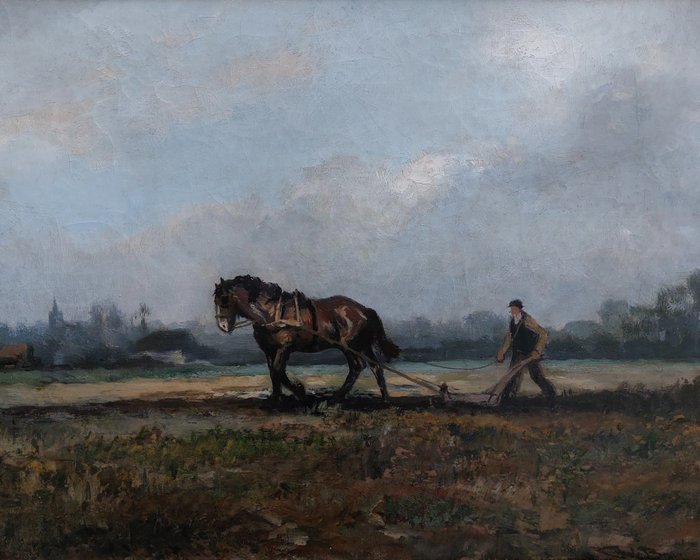 Cornelis de Bruin (1870-1940) - Ploeger bij Soest