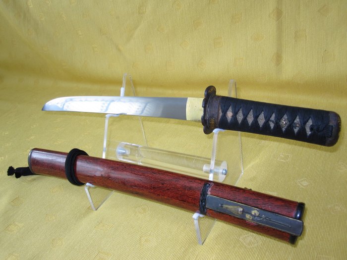 Katana - Japan - Antik japansk hira-zukuri o-tanto i koshirae