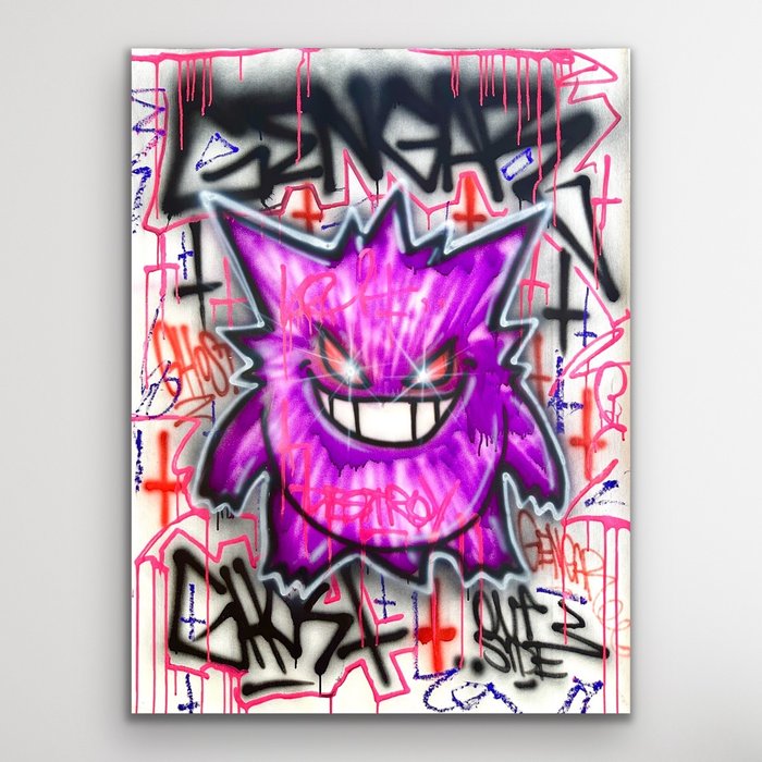 Outside313 - Gengar Pokémon ghost - Graffiti Spraypaint