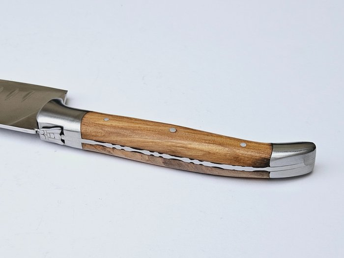 Laguiole - Santoku Knive - with cutting board - Olive Wood - Køkkenkniv - Rustfrit stål - Holland