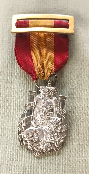 Spanien - Militærmedalje - Fortjenstmedalje af kong Alfonso XII