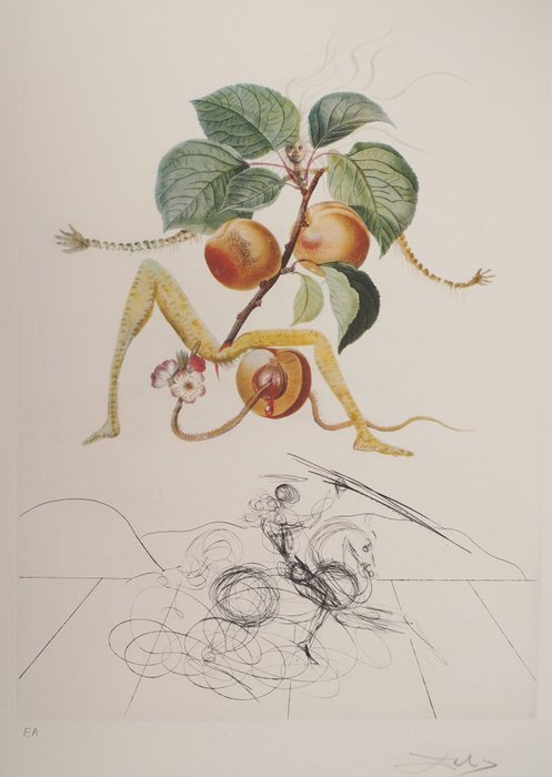 Salvador Dali (1904-1989) - Flordali, Abricot chevalier