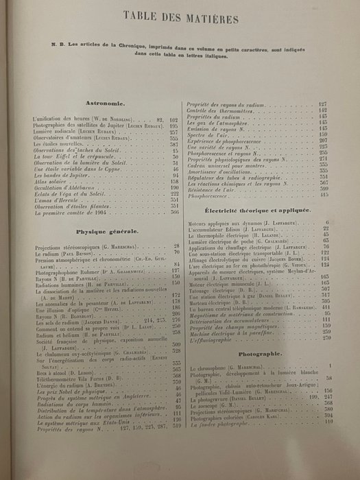 Henri de parville - La nature Revue des sciences et de leurs applications aux arts et à l'industrie - 1904-1904