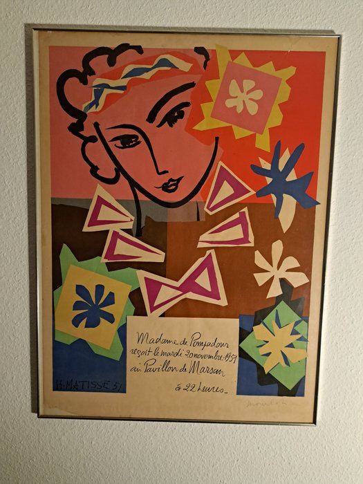 Henri Matisse (after) - Madame Pompadour Henri Matisse - 1951