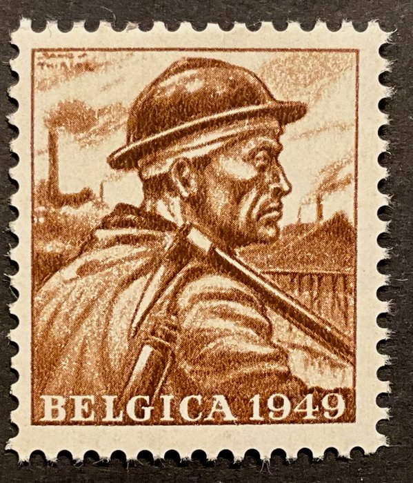 Belgien 1949 - Private numre: Belgica 1949 i BRUN - Upubliceret design - PR