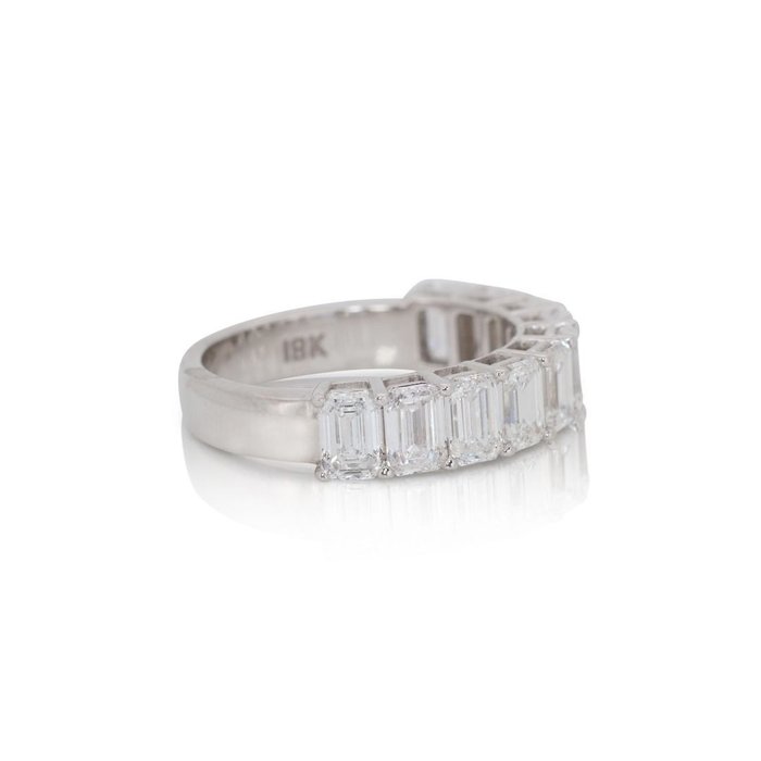 Ring - 18 kraat Hvidguld -  304ct tw Diamant (Natur)