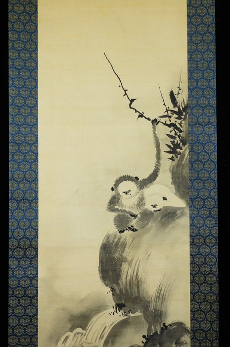 Monkey - ca 1800-1900s (Late Edo / Meiji) - Tsunenobu 常信 - Japan - Sene Edo-periode  (Ingen mindstepris)