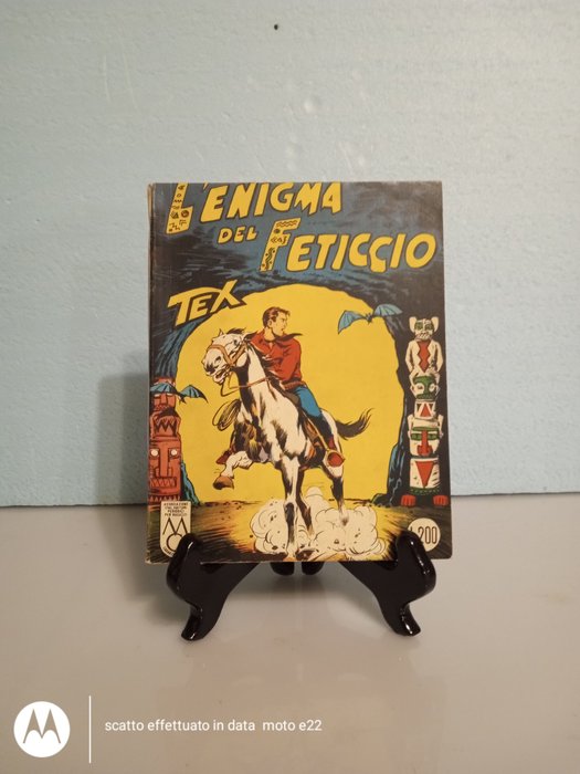 Tex, Gigante n. 24 "L' enigma del Feticcio" - Prima Edizione Aut.5926 Spillato - RFW 100 pagine 50 lire - 1 Comic