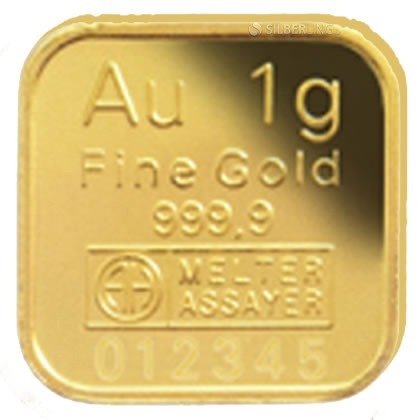 1 gram - Guld - Argor-Heraeus  (Ingen mindstepris)