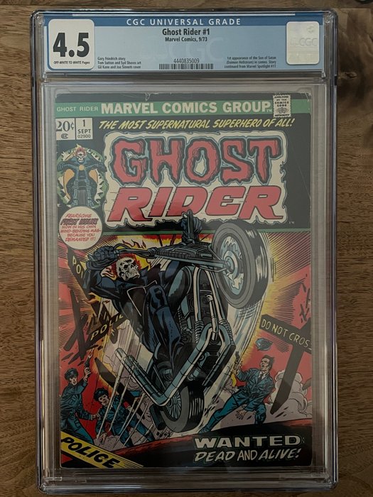 Ghost Rider #1 - 1st appearance of the Son of Satan - 1 Graded comic - CGC 45