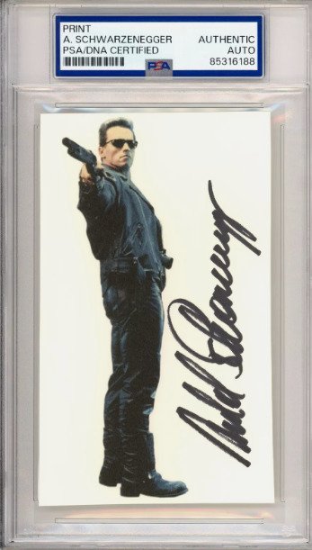 Terminator - Arnold Schwarzenegger - Signed Photo - PSA COA