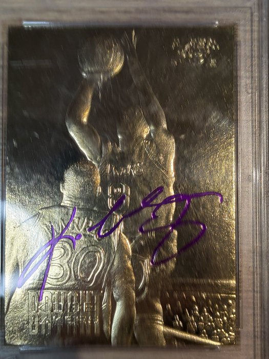 1996/97 Fleer 23KT Gold Kobe Bryant Rookie - Purple Signature WCG 10 - 1 Graded card