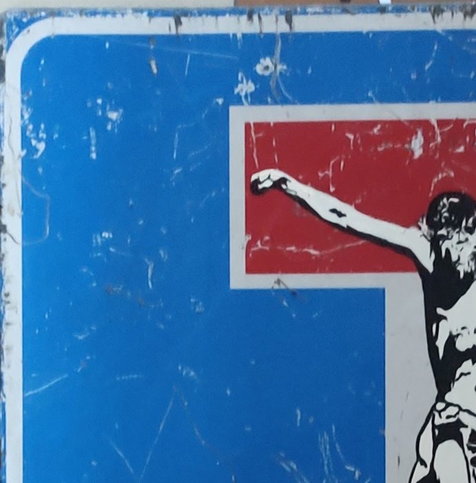 Boriani2.0 (1971) - Jesus, 60cm street traffic sign