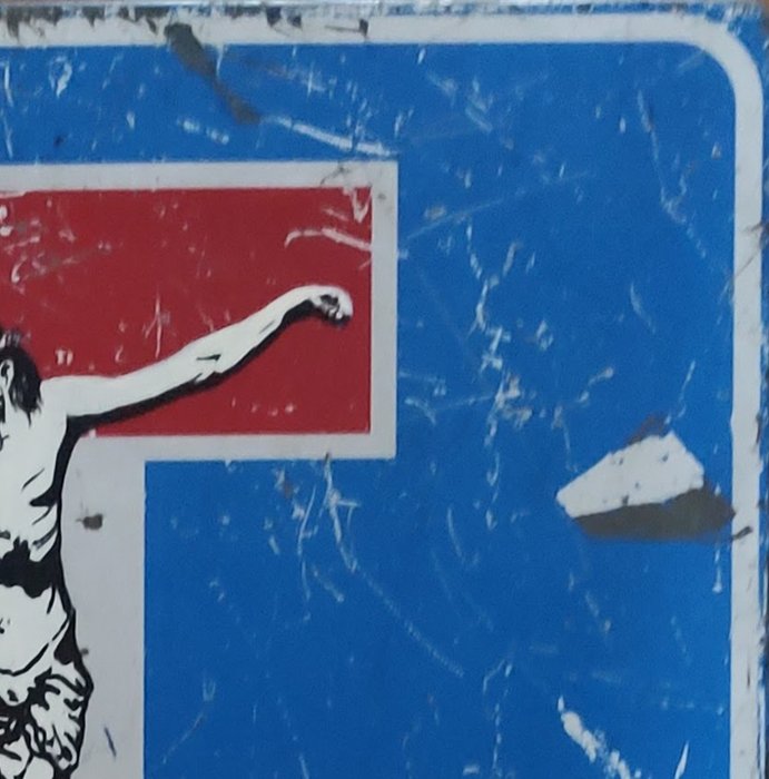 Boriani2.0 (1971) - Jesus, 60cm street traffic sign