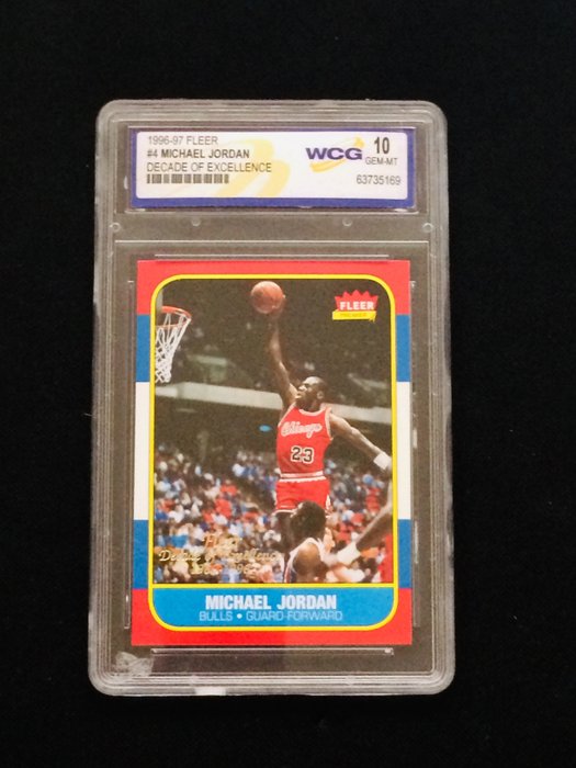 1996/97 - Fleer - Decade of Excellence - Michael Jordan - #4 - 1 Graded card - WCG 10