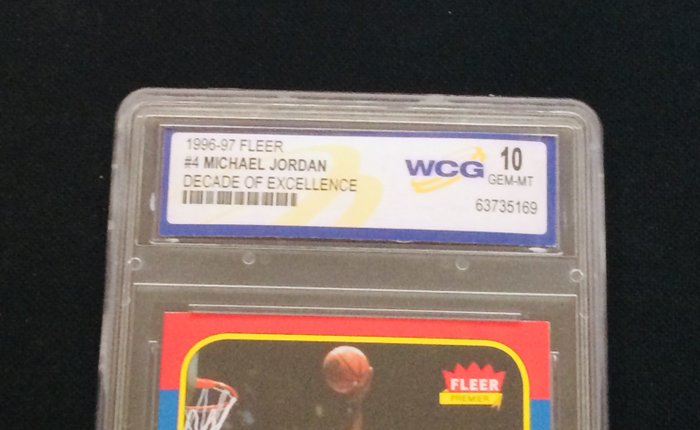 1996/97 - Fleer - Decade of Excellence - Michael Jordan - #4 - 1 Graded card - WCG 10