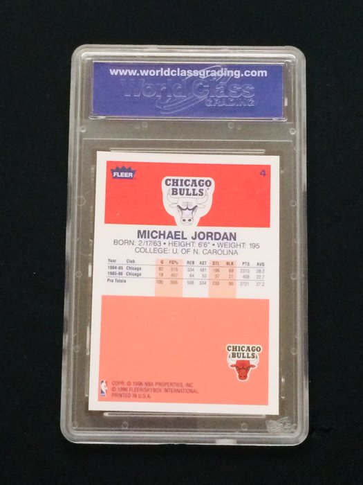 1996/97 - Fleer - Decade of Excellence - Michael Jordan - #4 - 1 Graded card - WCG 10