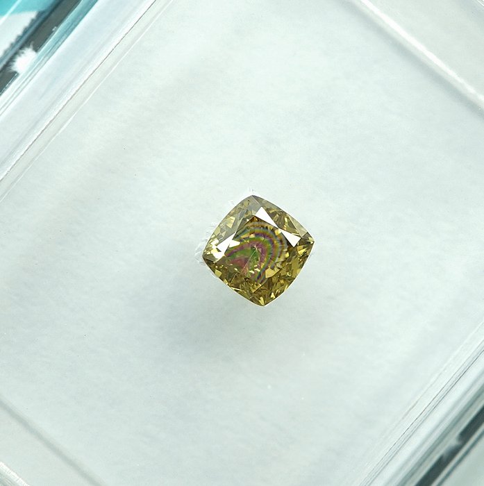 Ingen mindstepris - 1 pcs Diamant  (Naturfarvet)  - 0.20 ct - Fancy Gul - SI1 - International Gemological Institute (IGI)