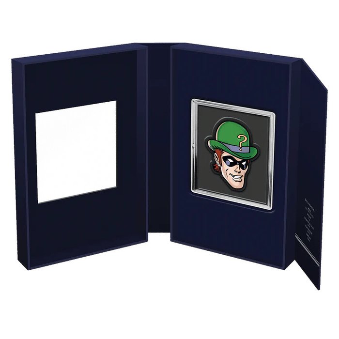 Niue. 2 Dollars 2022 DC Comics Faces of Gotham The Riddler 1 oz Silver Proof