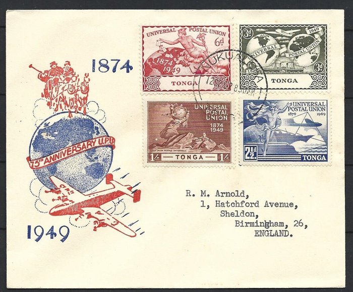 Poststempel - 1949 UPU COLLETİONS FDC - Det Britiske Statssamfund- 1949