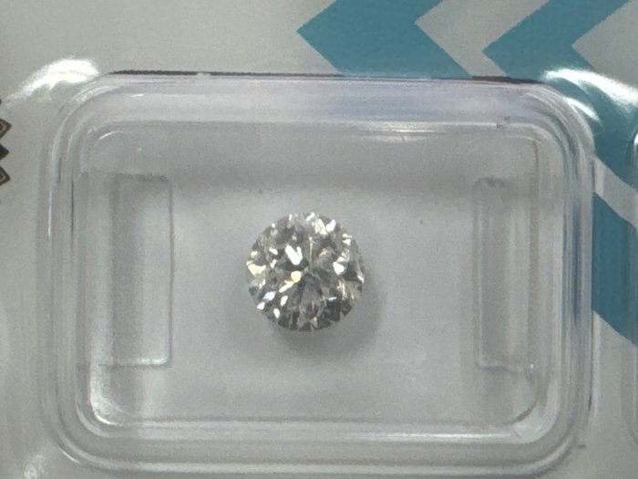 Ingen mindstepris - 1 pcs Diamant  (Natur)  - 1.01 ct - Rund - G - I1 - International Gemological Institute (IGI)