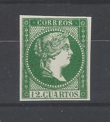 Spanien 1855 - Ikke udstedt Elizabeth II - farveændring - Edifil nº NE 1