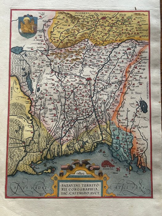 Italien - Veneto / Padova; Abraham ORTELIUS - Patavini Territorii Corographia Iac Castaldo Auct - 1561-1580