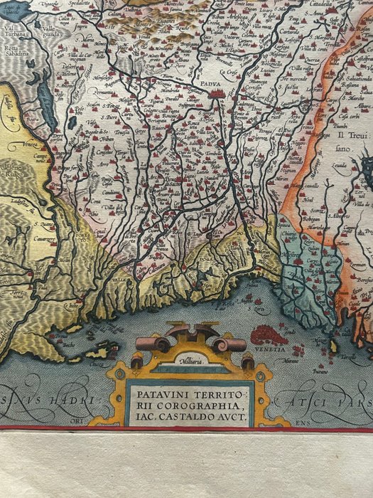 Italien - Veneto / Padova; Abraham ORTELIUS - Patavini Territorii Corographia Iac Castaldo Auct - 1561-1580