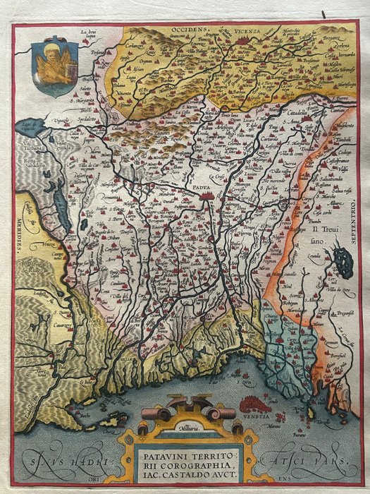 Italien - Veneto / Padova; Abraham ORTELIUS - Patavini Territorii Corographia Iac Castaldo Auct - 1561-1580