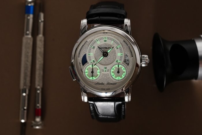 Montblanc - Homage to Nicolas Rieussec Limited Edition II Monopusher Chronograph Day'Night Date - 7138 - Mænd - 2011-nu