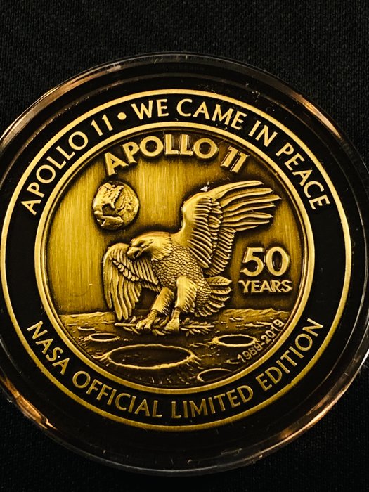 Förenta staterna - Apollo 11 - 50 Anniversary Medallion - Blended with Flown Metal that went to the Moon - Erindringsmønter