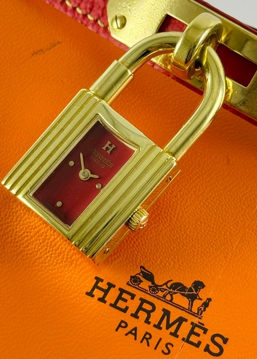 Hermès - Kelly Paris Red Dial - Ingen mindstepris - 848928 - Kvinder - 1990-1999