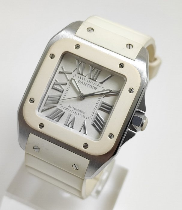 Cartier - Santos 100 Automatic - W20129U2 - Mænd - 2011-nu