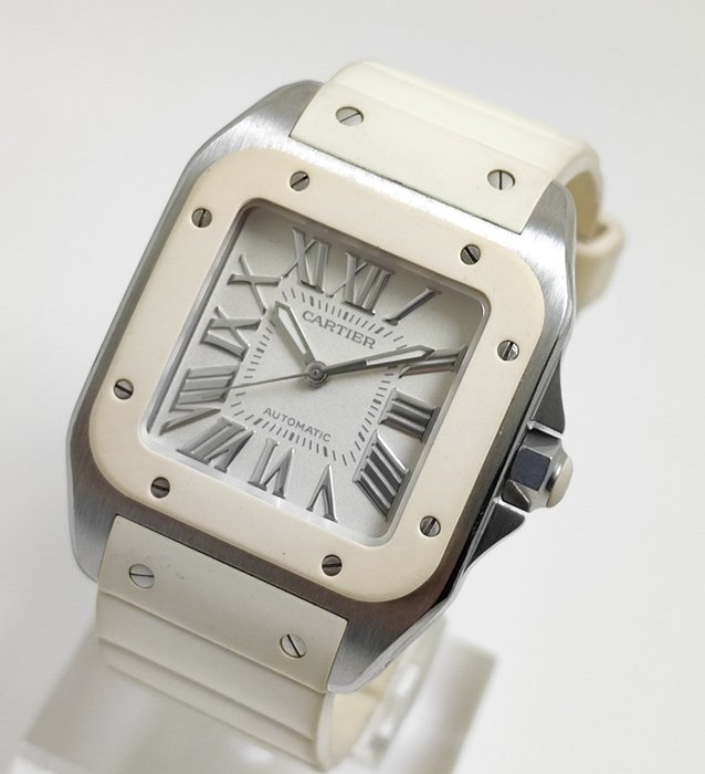 Cartier - Santos 100 Automatic - W20129U2 - Mænd - 2011-nu