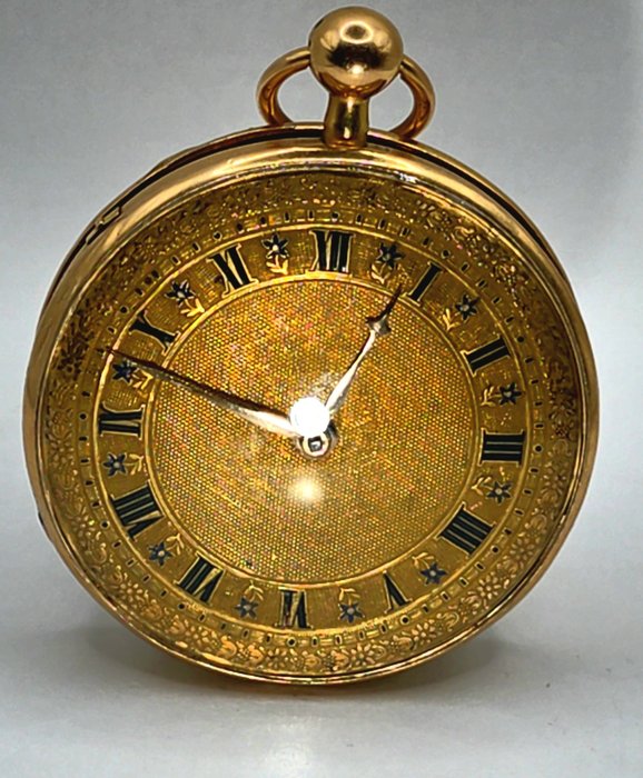 Vacheron  Constantin- 18K Gold Lepine  - Quarter Repeater - Goldziffernblatt - Manufakturwerk - Schweiz omkring 1770