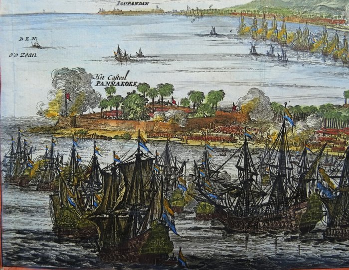 Indonesien - Sulawesi (Celebes), Makassar; W. Schouten / C. Decker - De verovering van Mackasser - 1661-1680